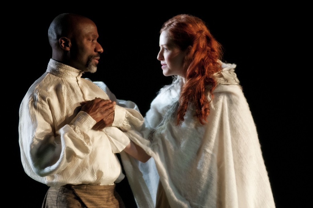 Andrew Moodie (Othello) Amanda Lisman (Desdemona) - Photo by Andrée Lanthier